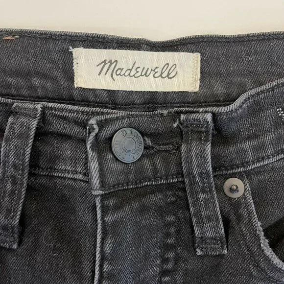 Madewell Mom Jeans Size 24 High Rise Black - Picture 9 of 12